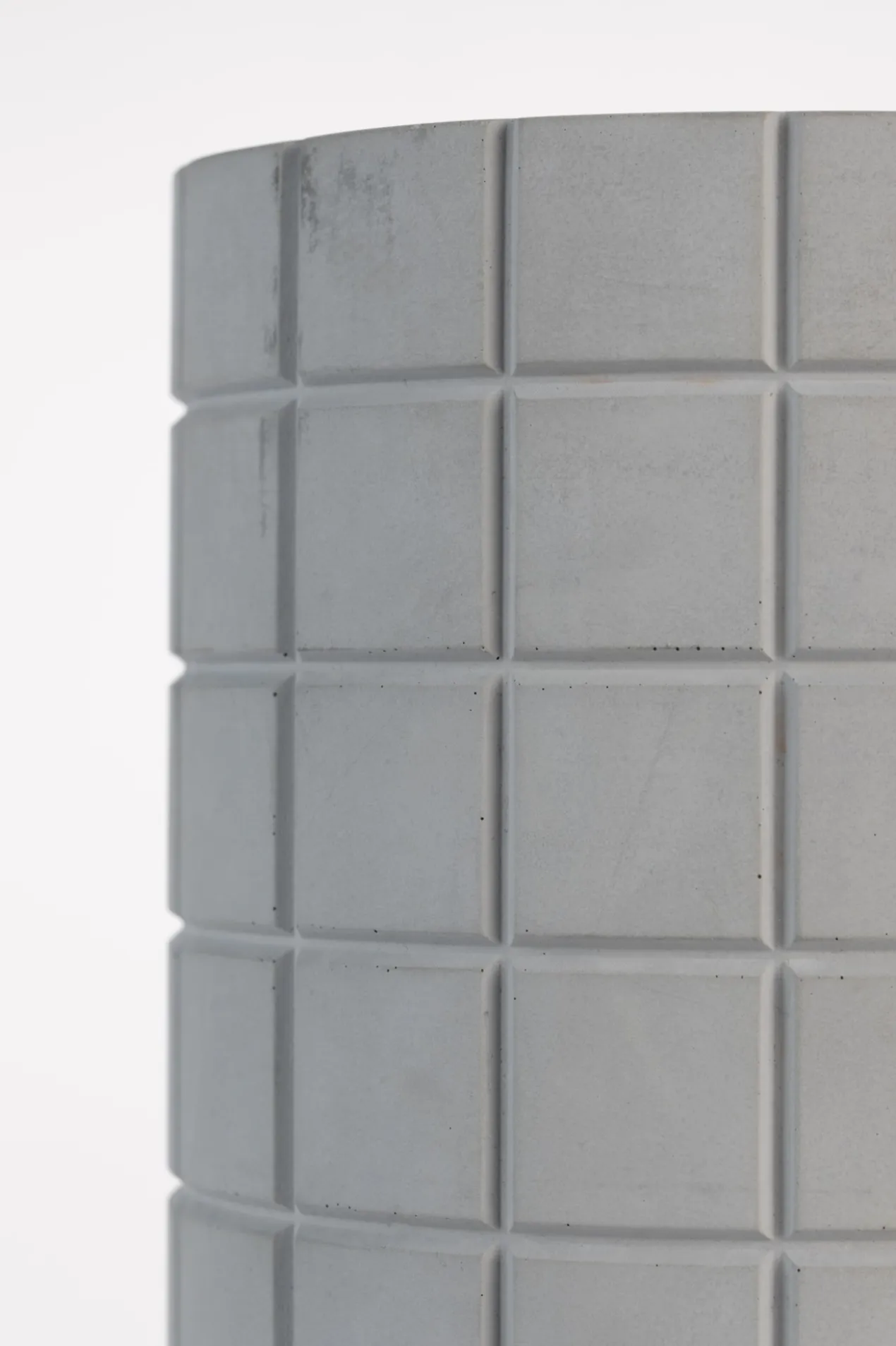 Vase fajen concrete grey