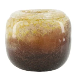 Vase glass Amber