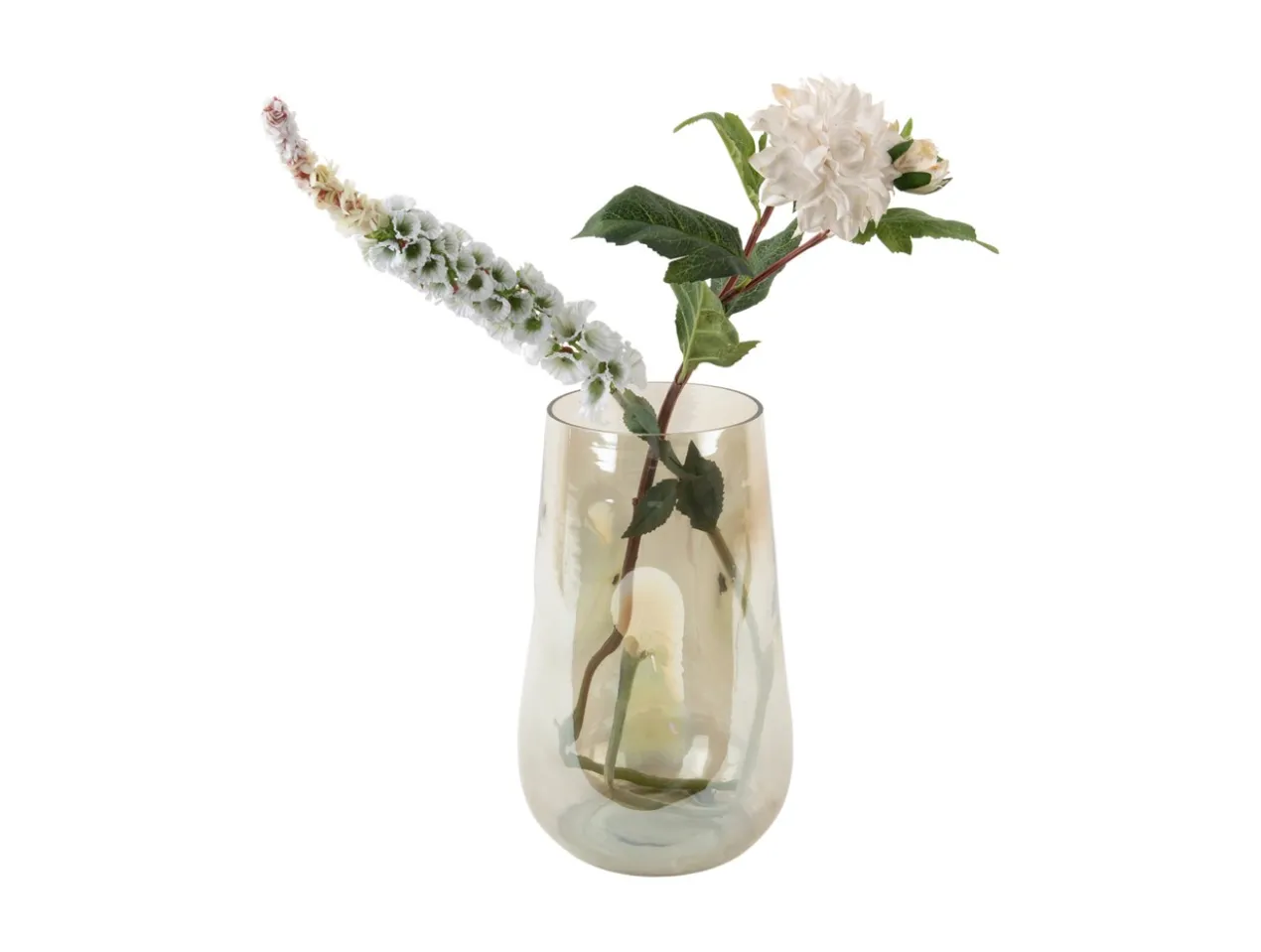 Vase Luster organic large shiny jungle green