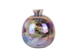 Vase Melange bottle pearly chocolate brown