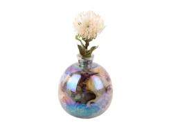 Vase Melange bottle pearly chocolate brown