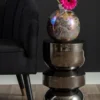 Vase Melange bottle pearly jungle green