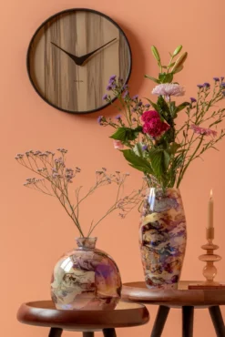Vase Melange bottle pearly jungle green