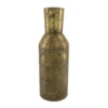 Vase Metal green washed
