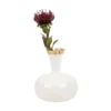 Vase Yara large enamel white