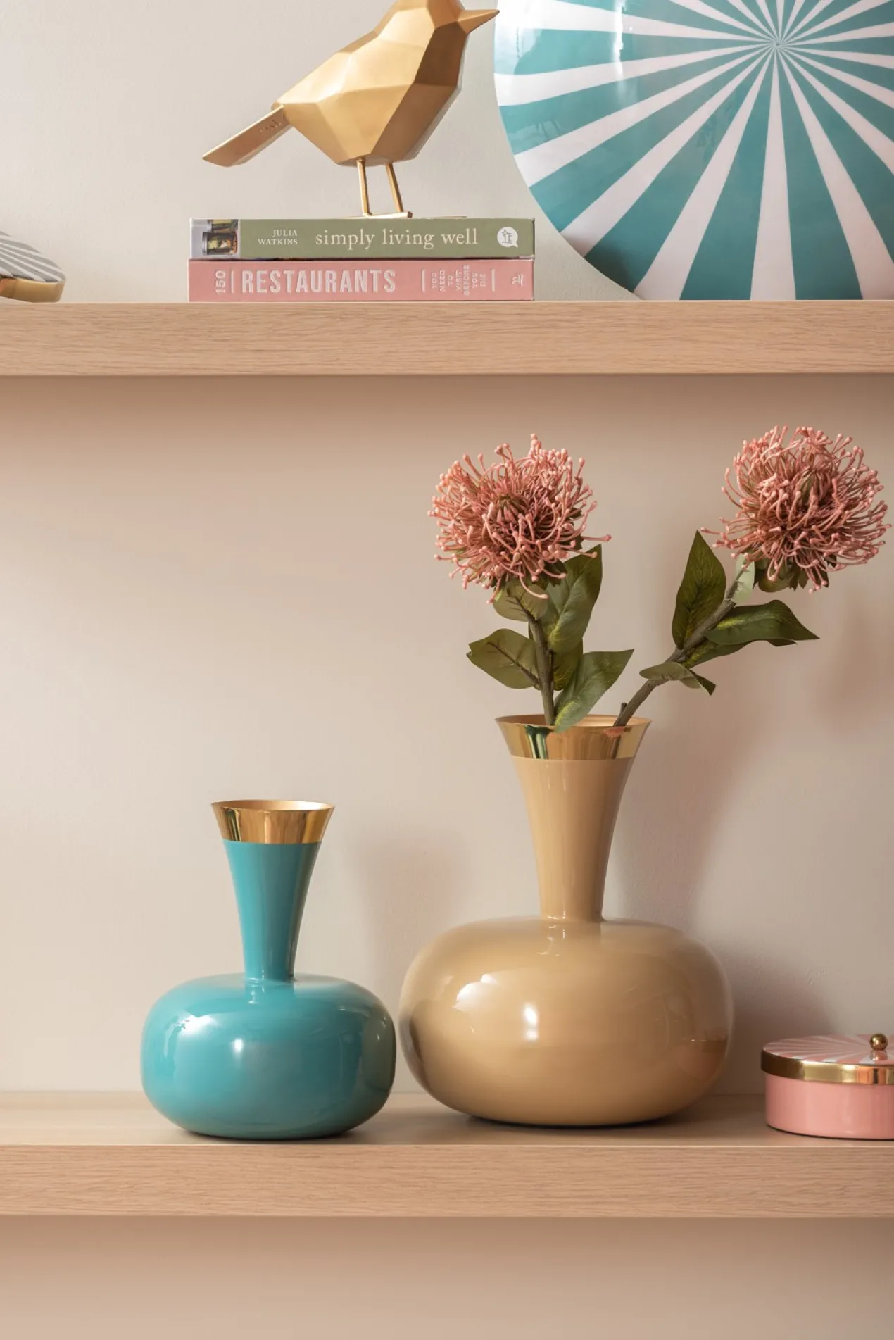 Vase Yara large enamel white