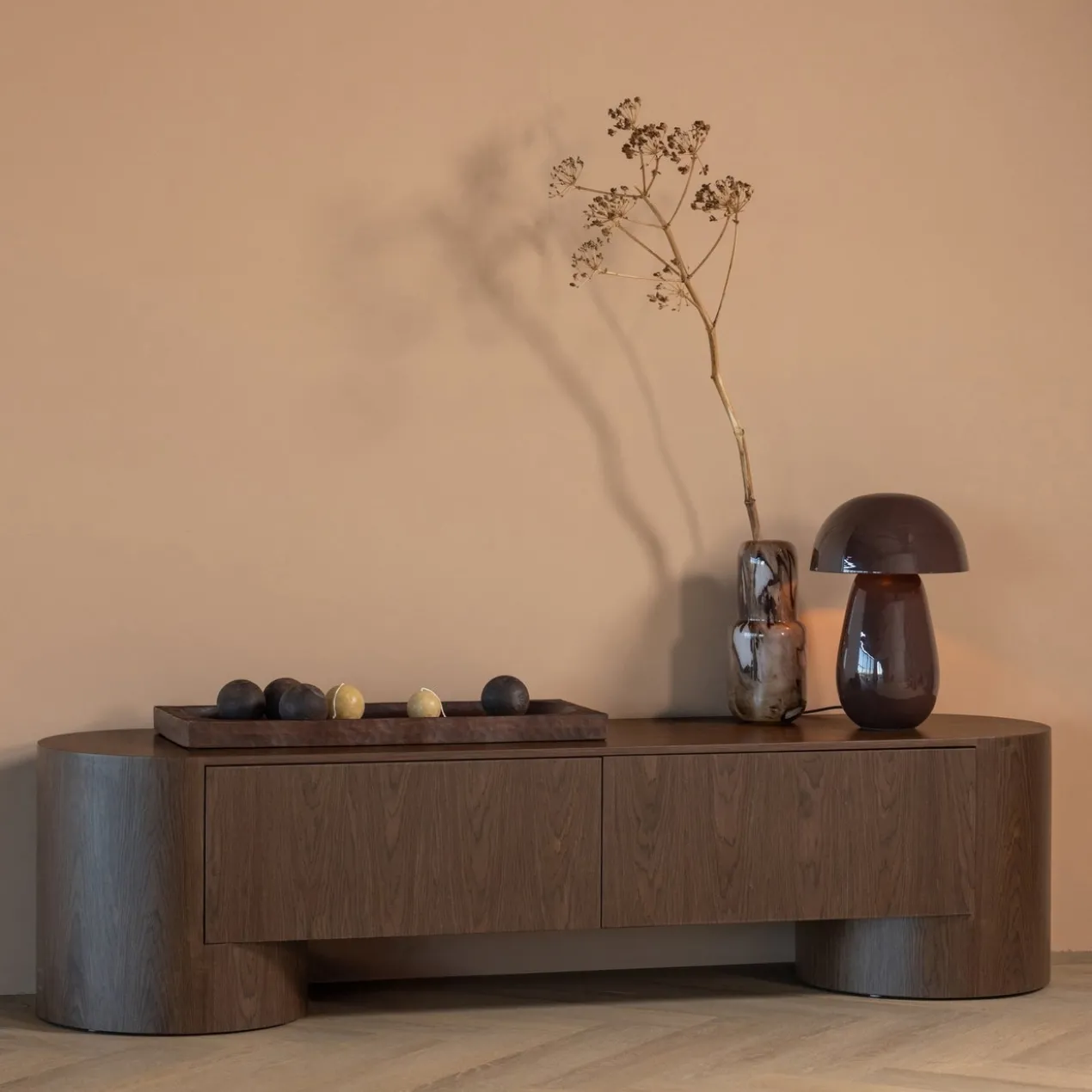 Velari tv meubel hout fineer bruin