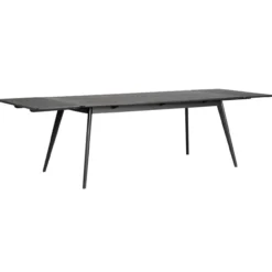 Verlengstuk Yumi eettafel zwart 45x90 cm