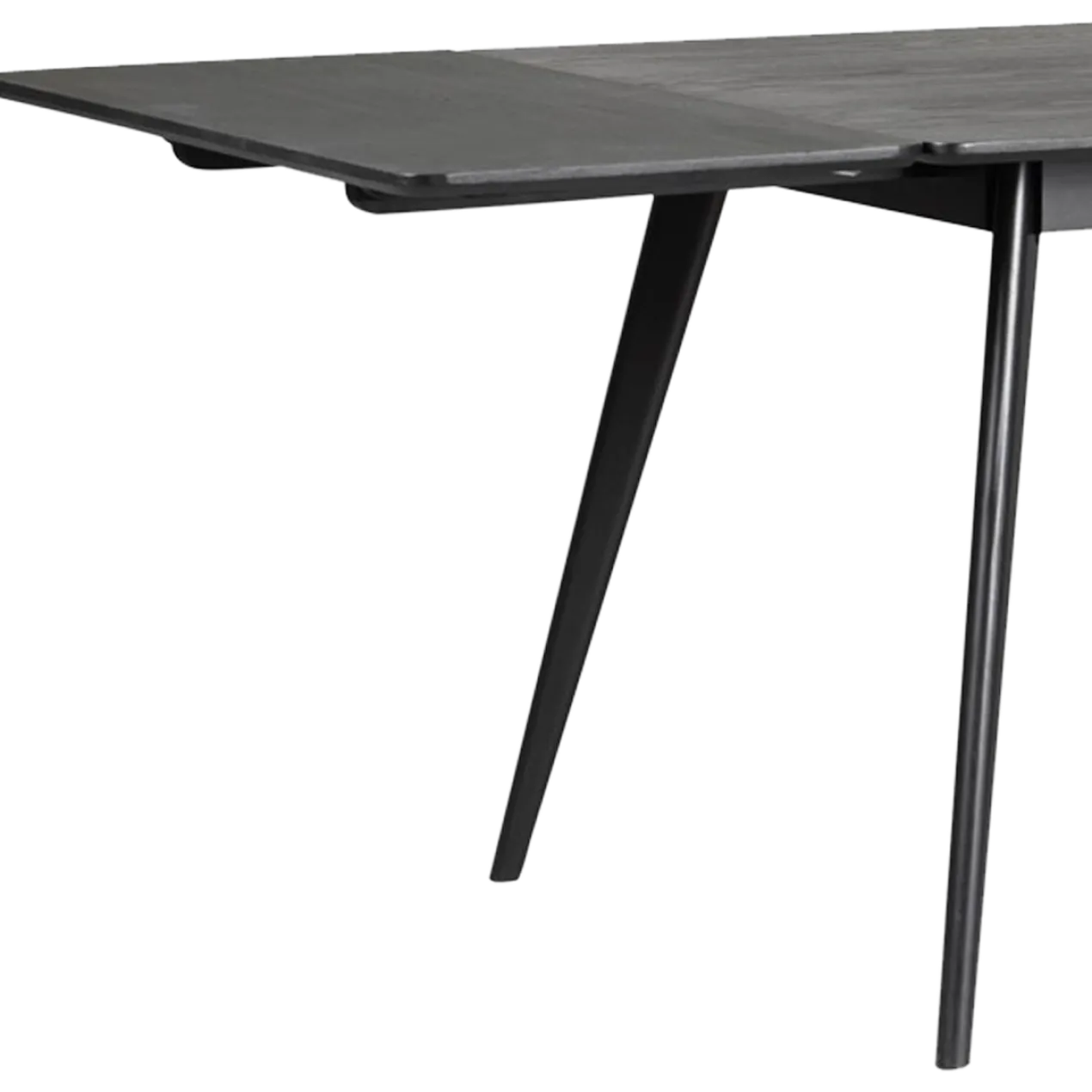 Verlengstuk Yumi eettafel zwart 45x90 cm