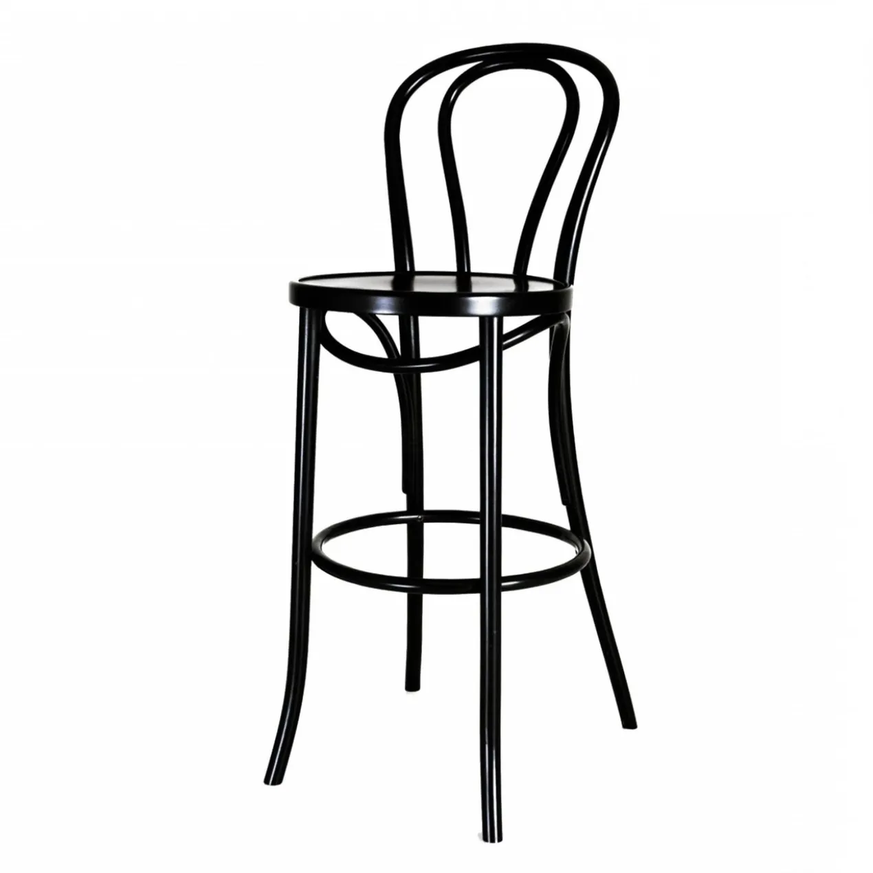 Vienna kruk zwart - 75 cm