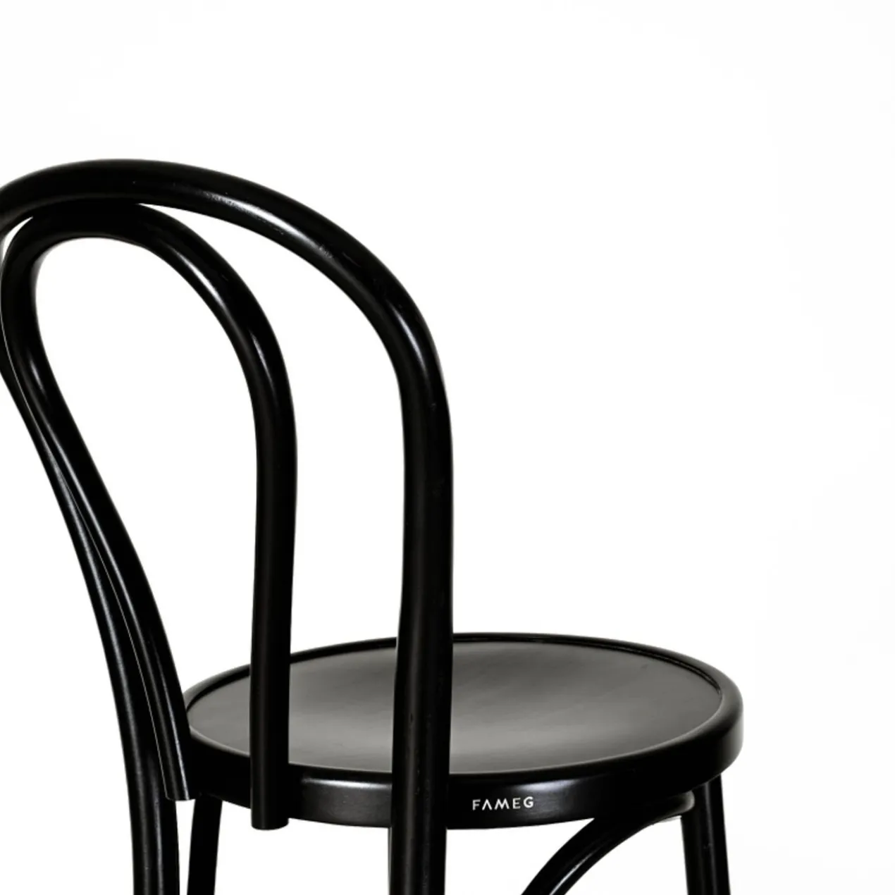 Vienna kruk zwart - 75 cm