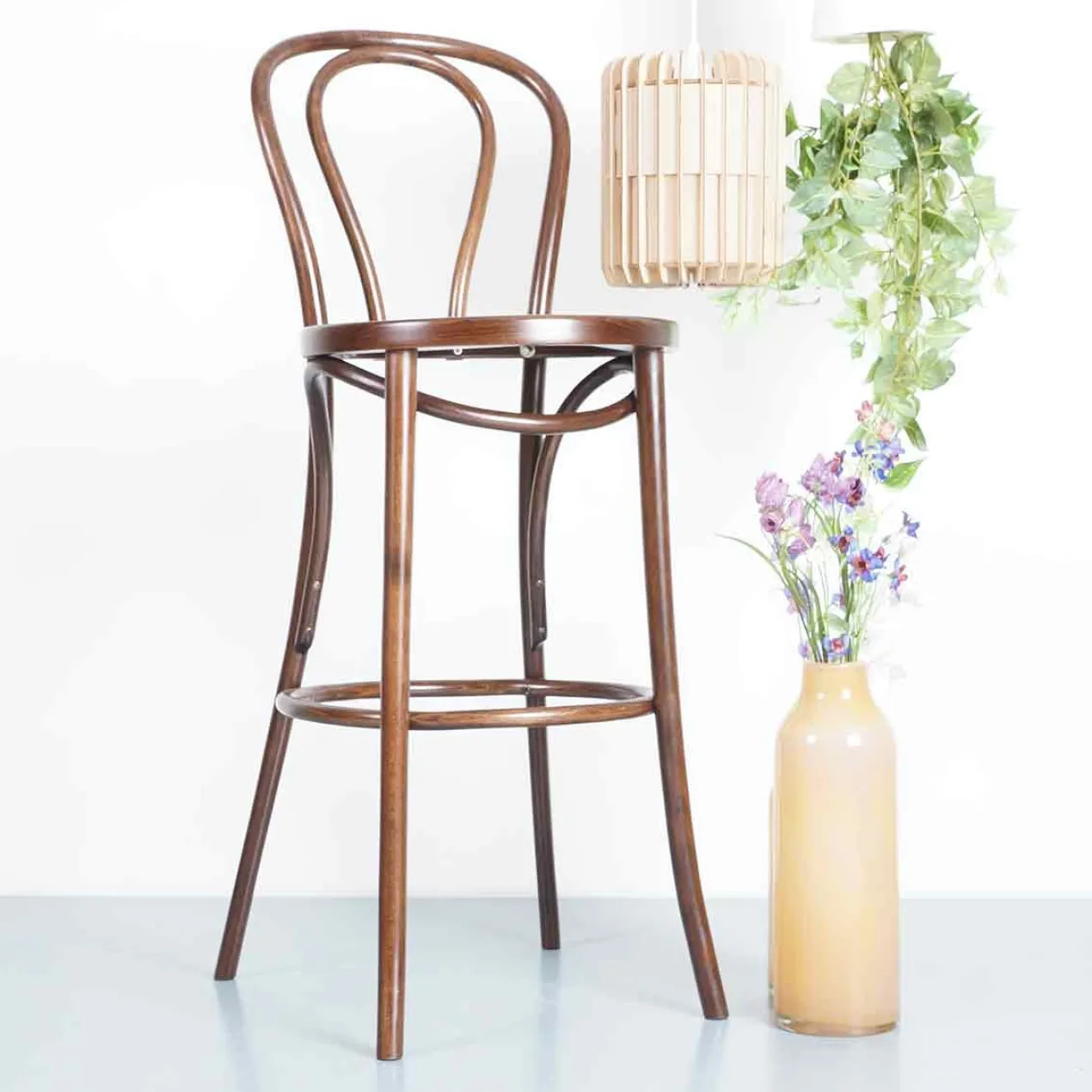 Vienna kruk zwart - 75 cm