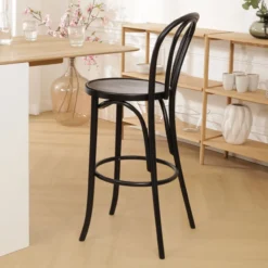 Vienna kruk zwart - 75 cm