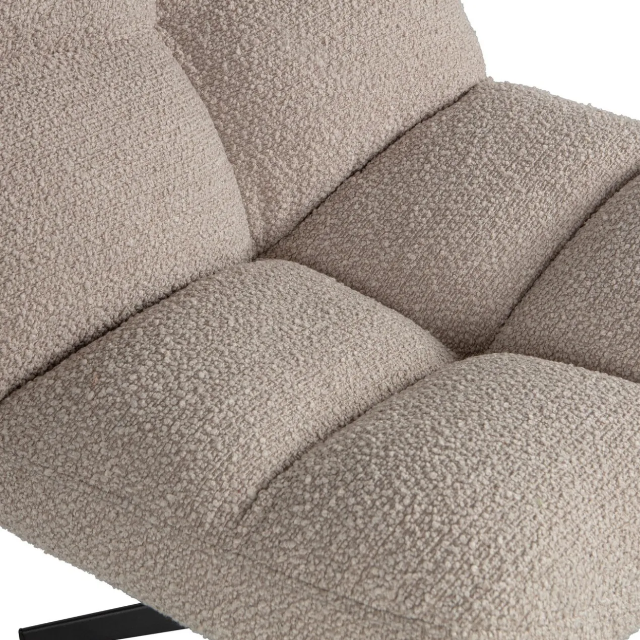 Vinny draaifauteuil boucle zand