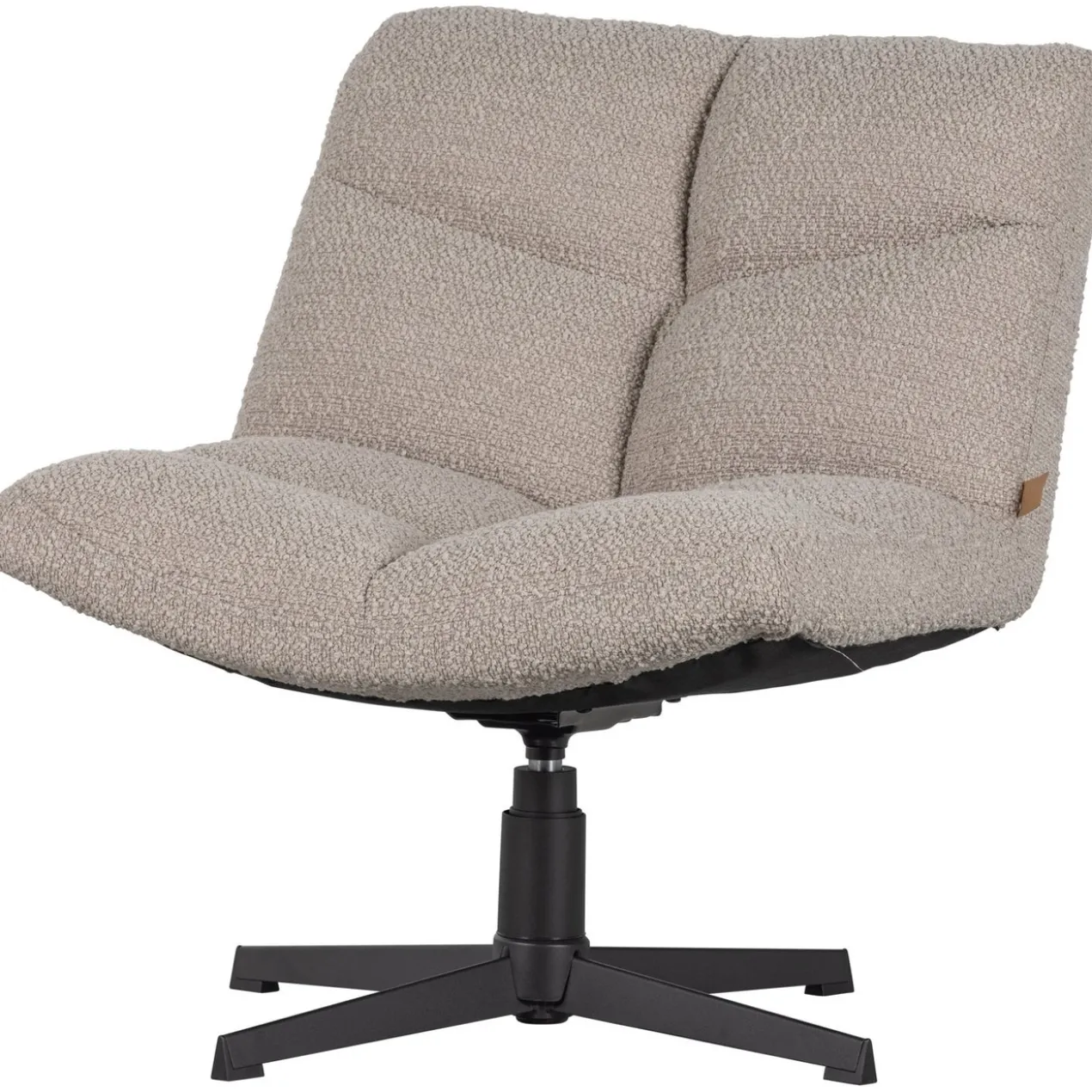 Vinny draaifauteuil boucle zand