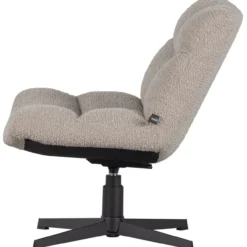 Vinny draaifauteuil boucle zand