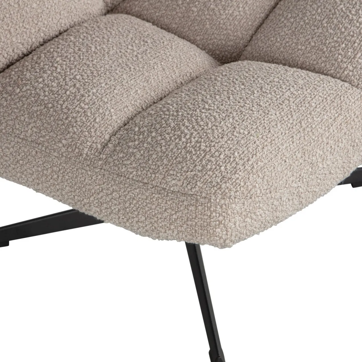 Vinny draaifauteuil boucle zand