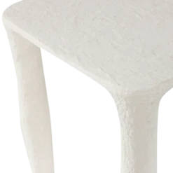 Vion lage bijzettafel papier mache off white