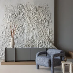Vion lage bijzettafel papier mache off white