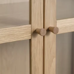 Vitrinekast Boris eikenhout Naturel