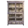 Vitrinekast 4deur 3lades paars/blauw