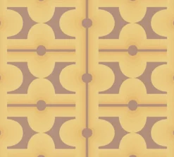 Vliesbehang abstracte patronen uit de jaren 70 in warme kleuren – bruin, geel, oranje Abstracte patronen op vliesbehang uit de jaren 70 in warme kleuren – bruin, geel, oranje #1