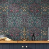 Vliesbehang blackthorn navy