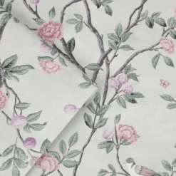 Vliesbehang eglantine eau de nil