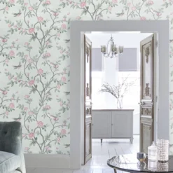 Vliesbehang eglantine eau de nil