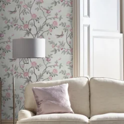 Vliesbehang eglantine eau de nil