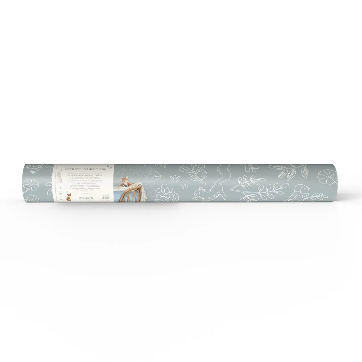 Vliesbehang Forest Wonders denim blue