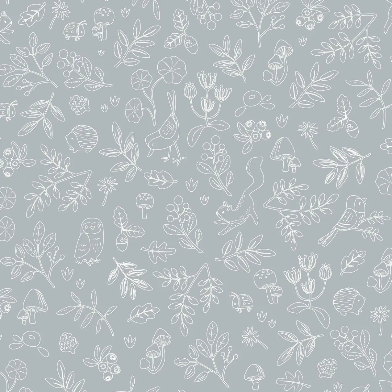 Vliesbehang Forest Wonders denim blue