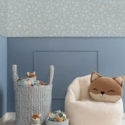 Vliesbehang Forest Wonders denim blue