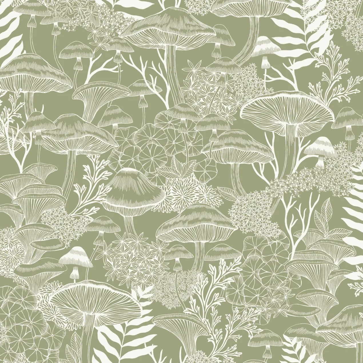 Vliesbehang Fungi folklore willow