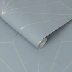 Vliesbehang Harmony Deep Sky Silver