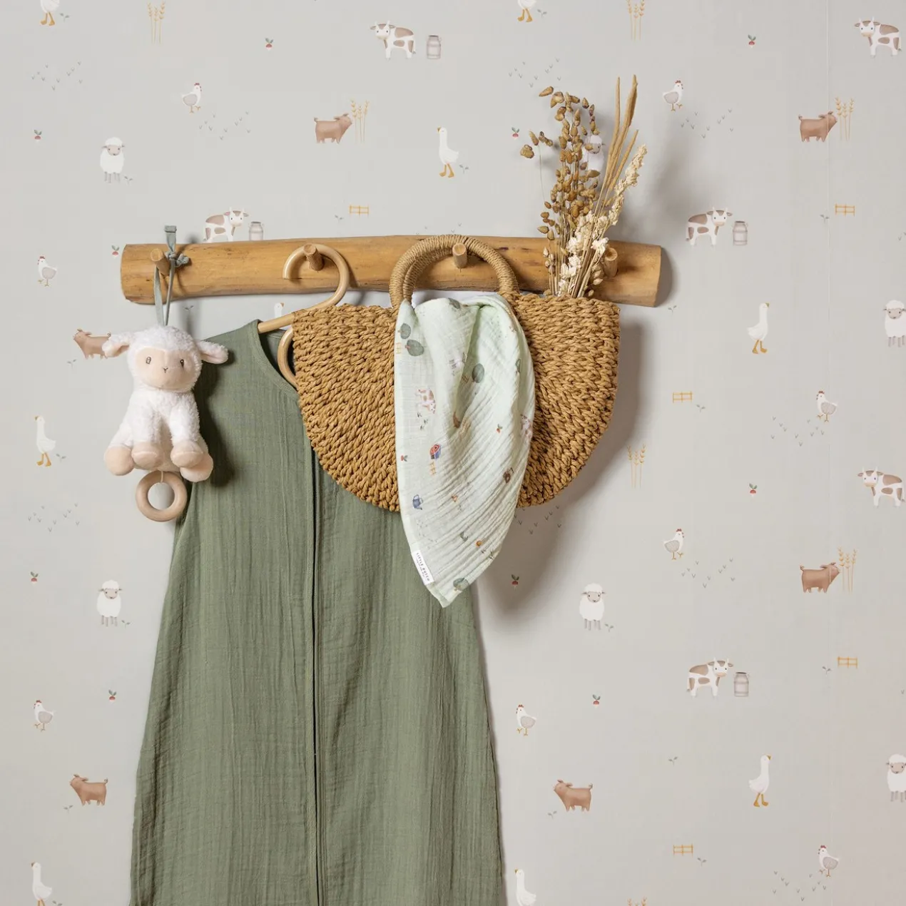 Vliesbehang Little Farm