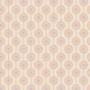 Vliesbehang met cirkelpatroon in zachte kleuren – beige, oranje, paars #1
