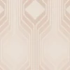 Vliesbehang met ruitmotief in retro stijl - beige, crème #1