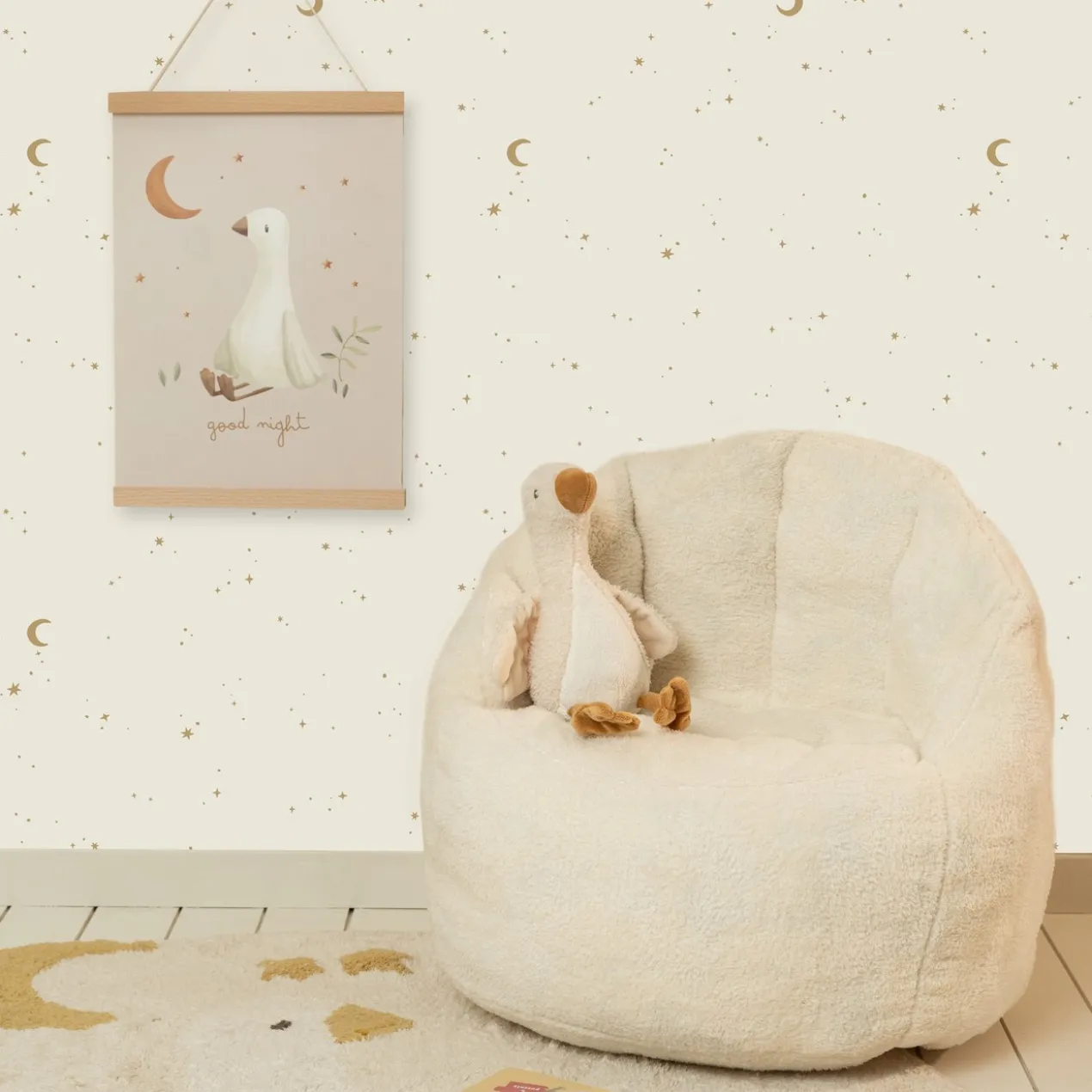 Vliesbehang Moon and Stars