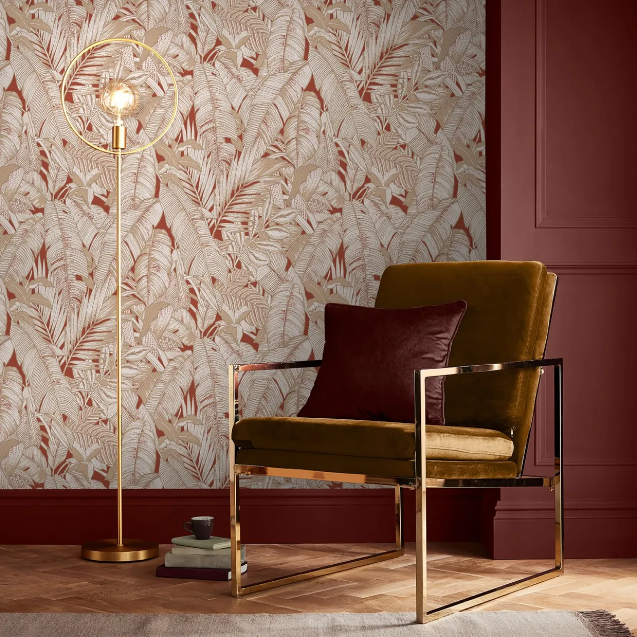 Vliesbehang Paradys Alizarin