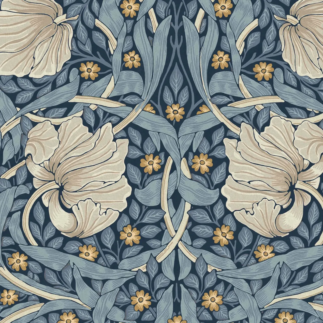 Vliesbehang pimpernel blue