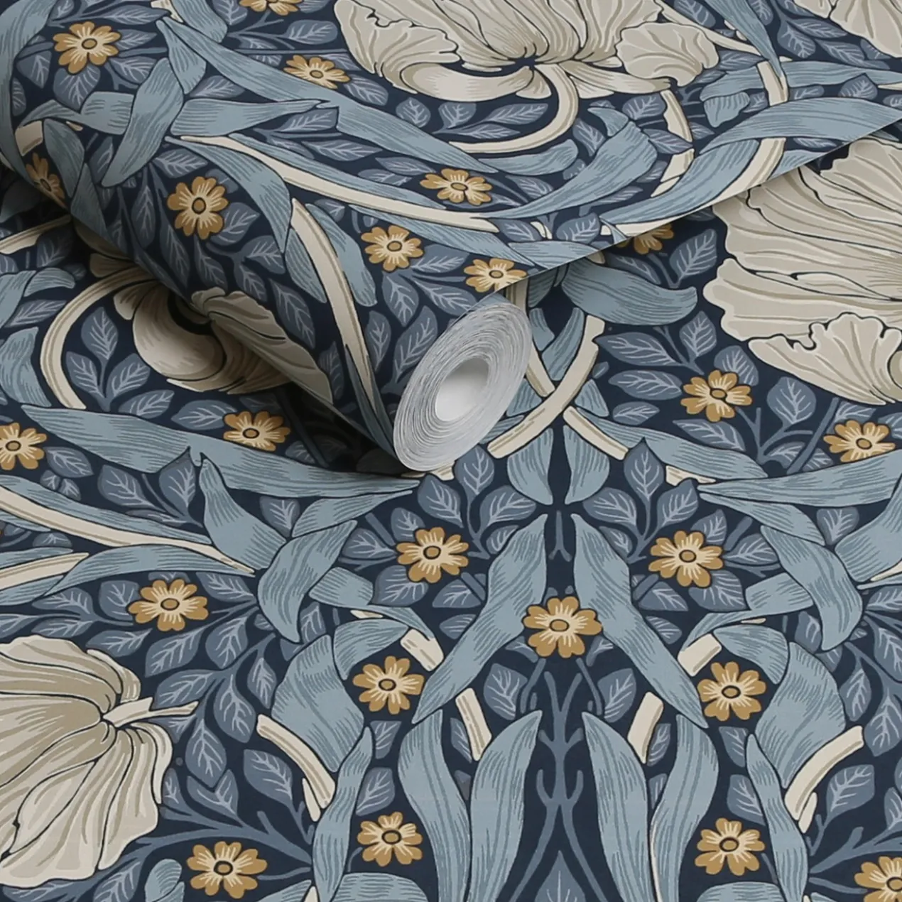 Vliesbehang pimpernel blue