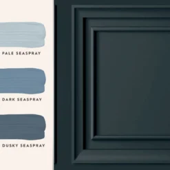 Vliesbehang redbrook wood panel dark seaspray