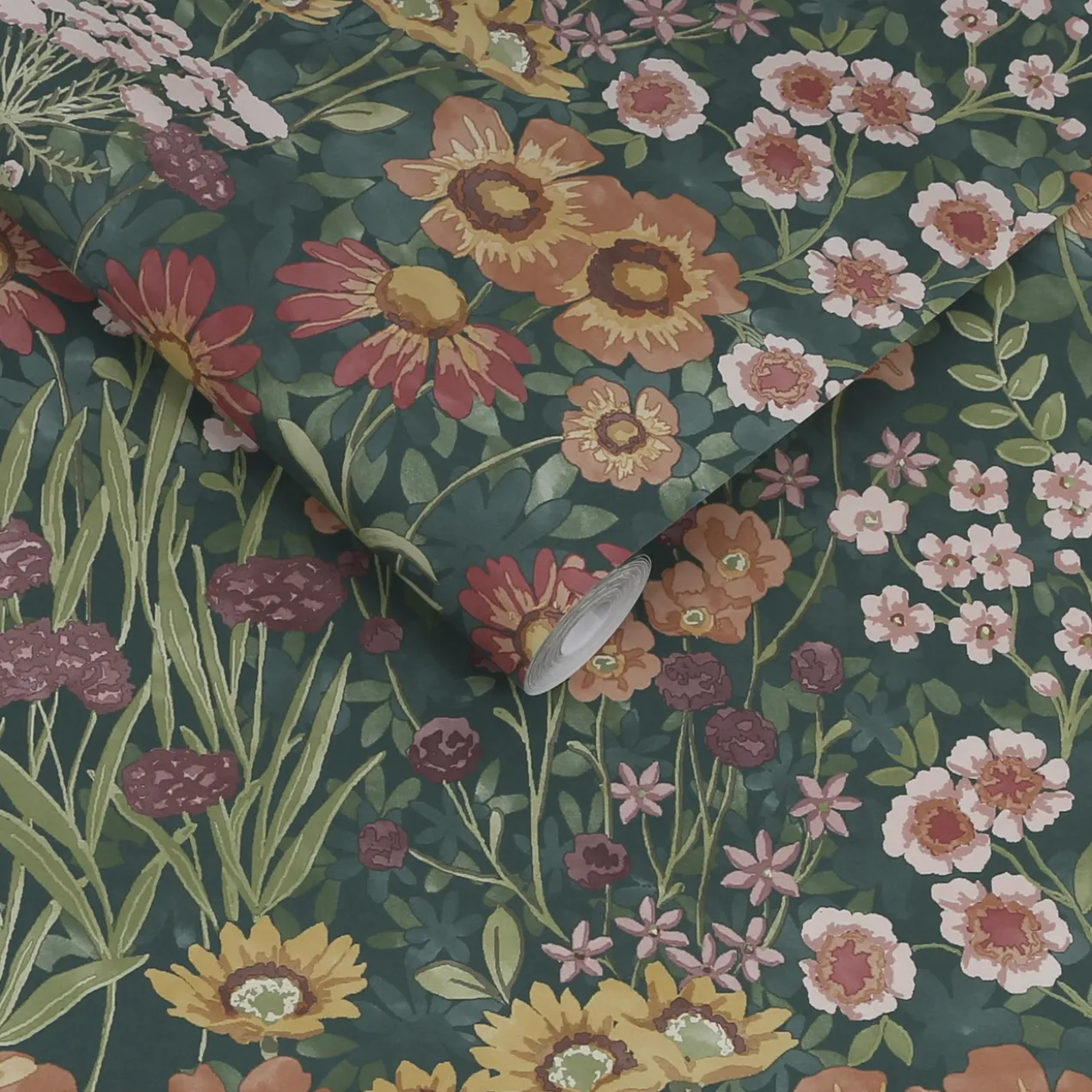 Vliesbehang Wallflower Emerald
