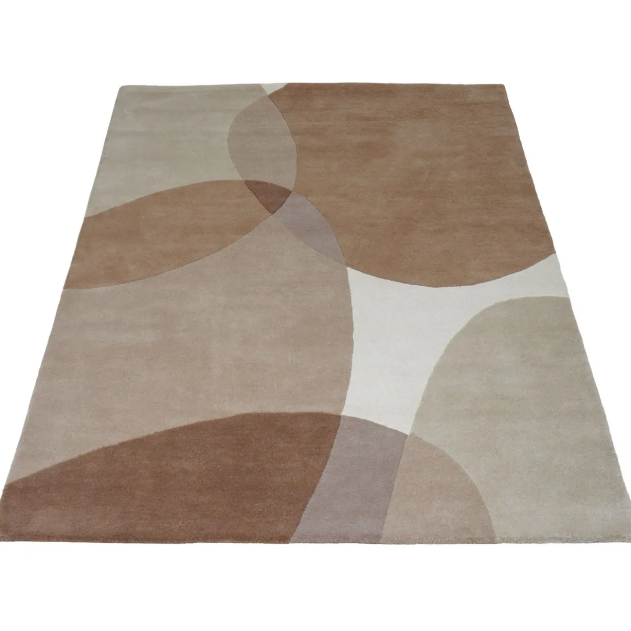 Vloerkleed Abstract beige/bruin 160x230 cm