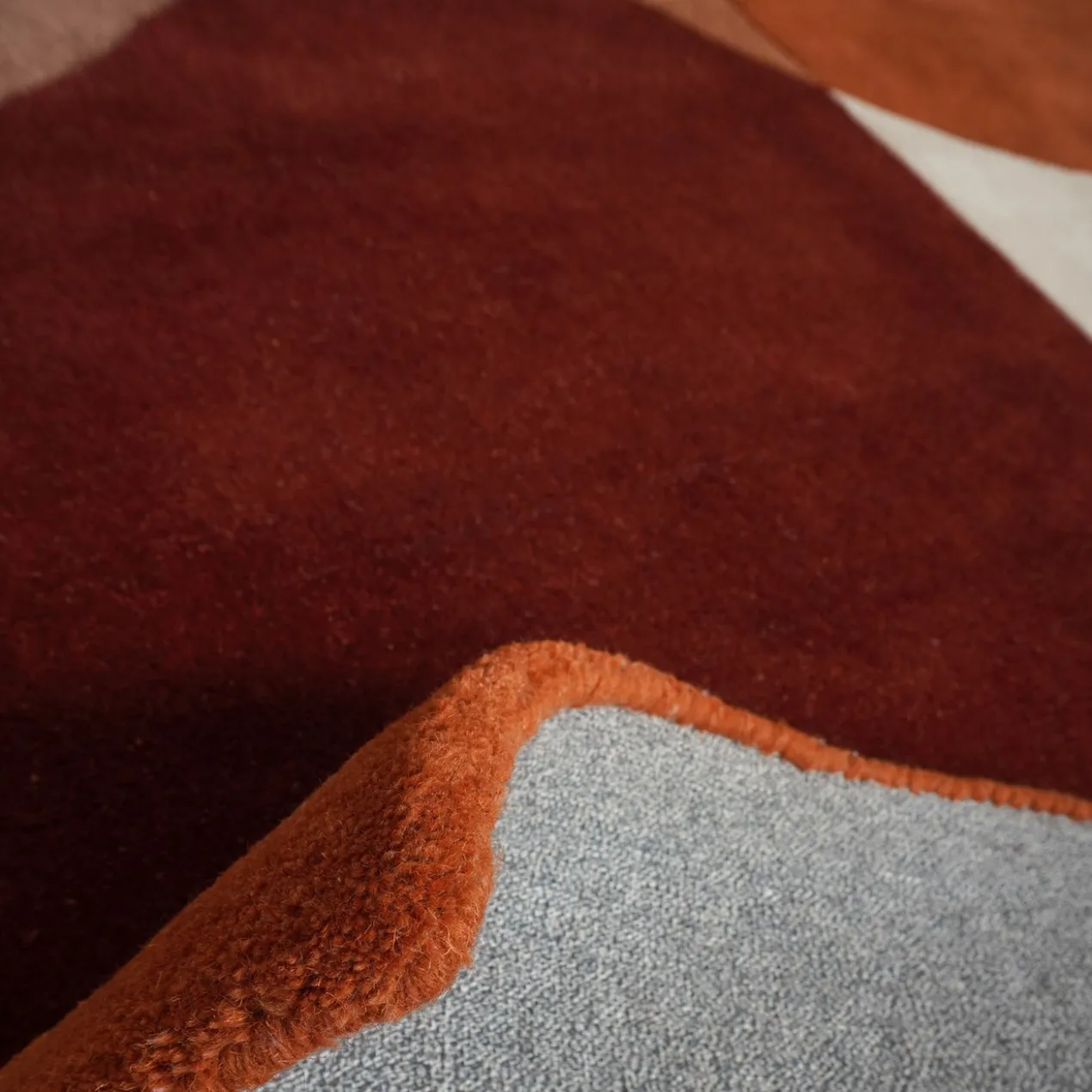 Vloerkleed Abstract terra/bruin Ø230 cm