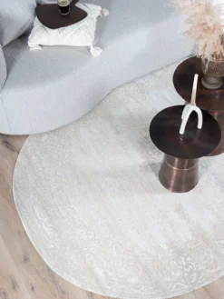 Vloerkleed Adel Medaillon beige 26001 - Ovaal 160 x 230 cm