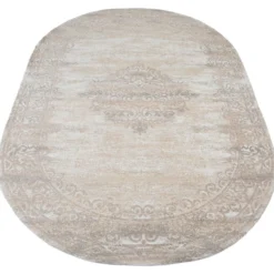 Vloerkleed Adel Medaillon beige 26001 - Ovaal 160 x 230 cm