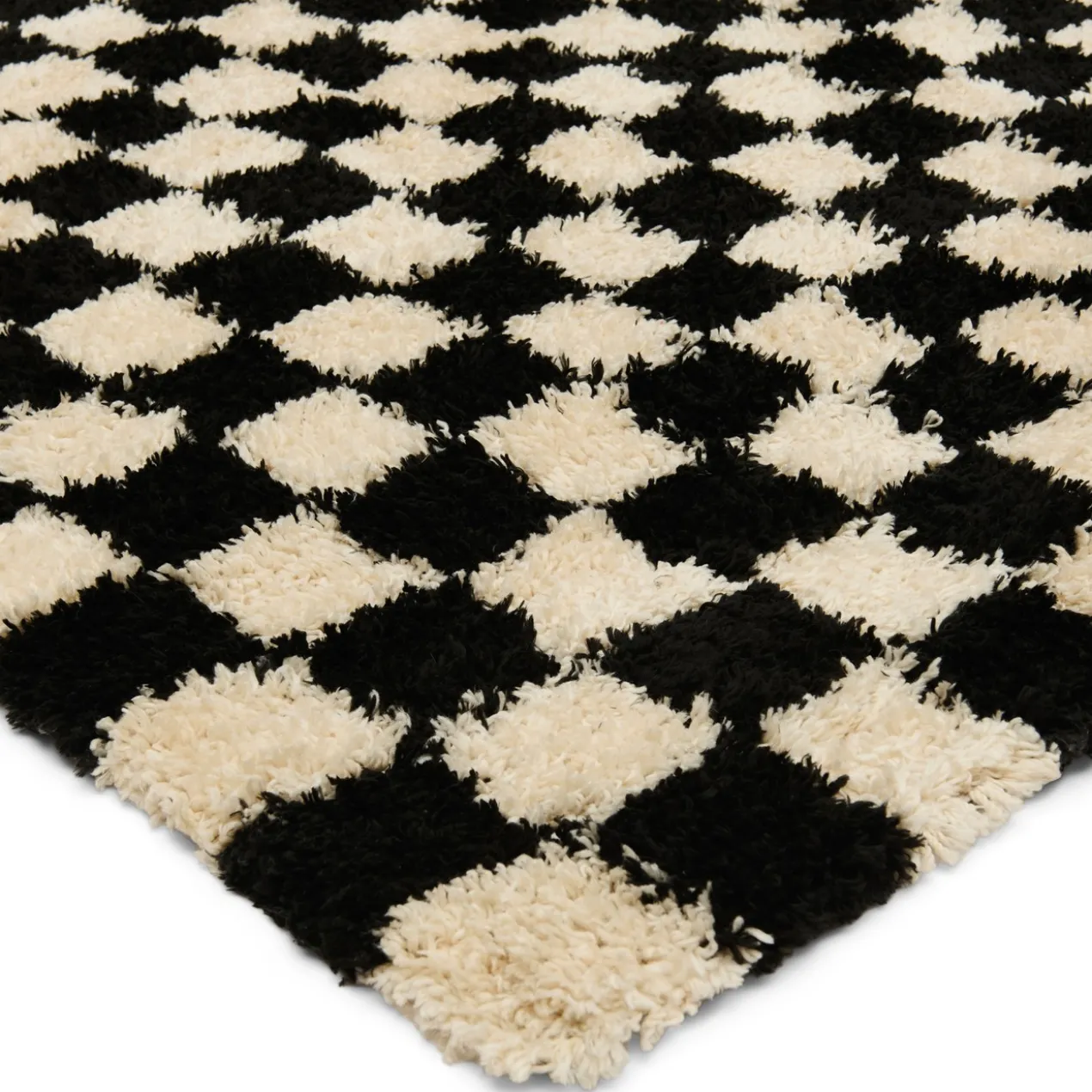 Vloerkleed Benny 160x230 cm black/white