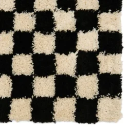 Vloerkleed Benny 160x230 cm black/white